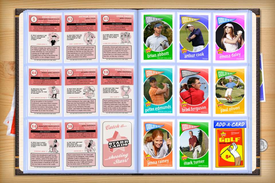 Make your own custom golf cards with Starr Cards.