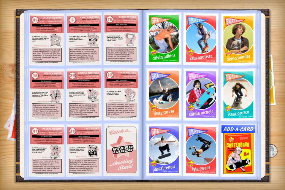 Make your own custom skateboarding cards with Starr Cards.