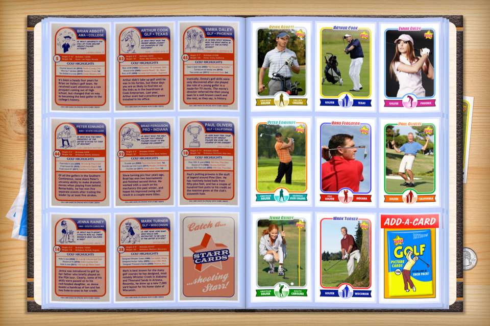 Make your own custom golf cards with Starr Cards.