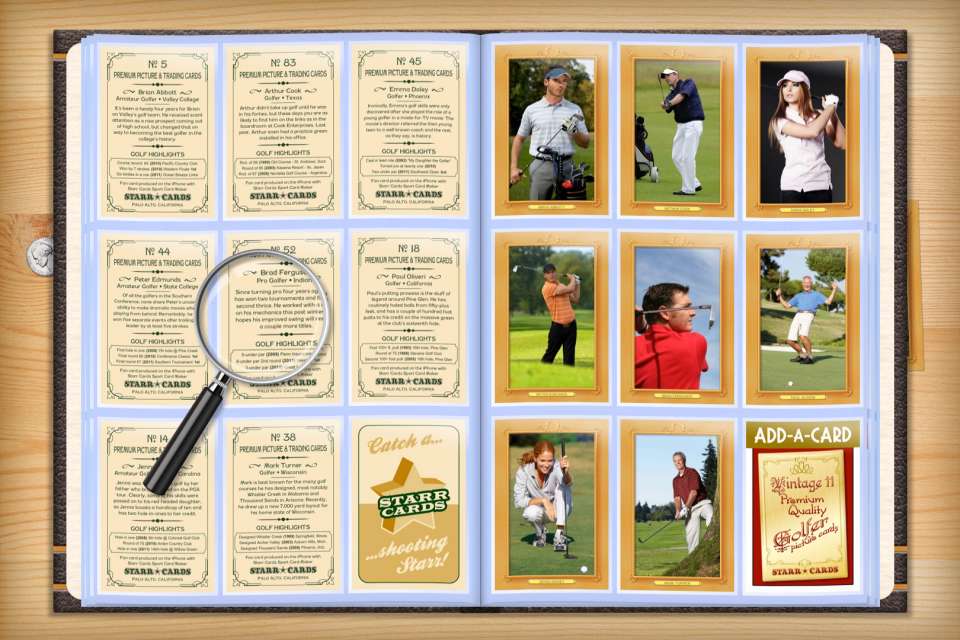 Make your own custom golf cards with Starr Cards.
