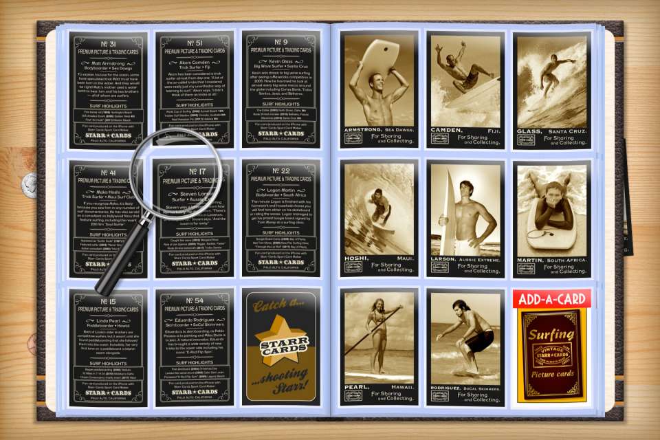 Make your own custom surfing cards with Starr Cards.