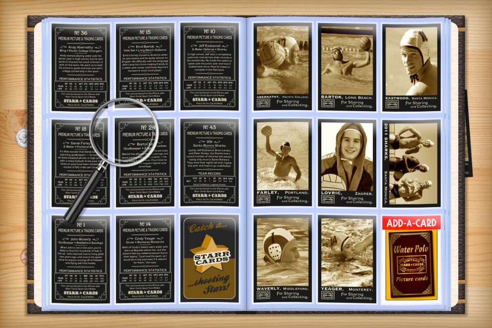 Make your own custom water polo cards with Starr Cards.