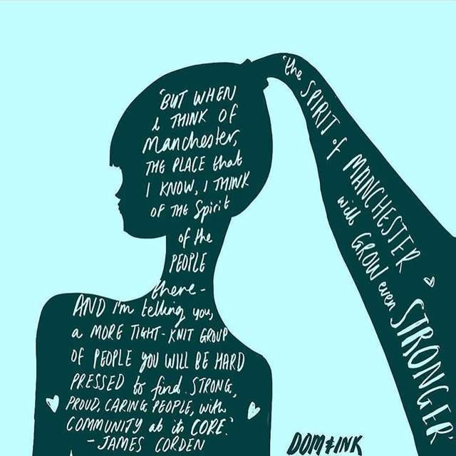 Artist @domandink pays tribute to Manchester bombing victims