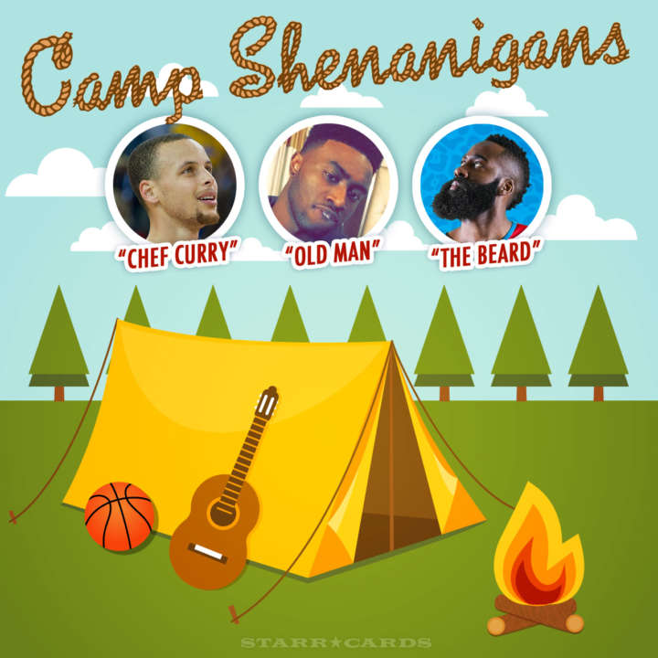 Basketball Camp Shenanigans with Steph Curry, Jaylen Brown and James Harden