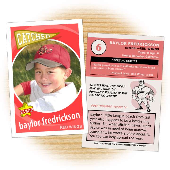 Little League catcher Baylor Fredrickson needs a bone marrow transplant.