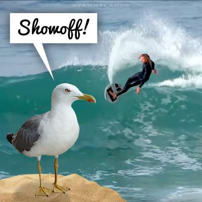 Blair Conklin skimboarding off the coast of Laguna Beach, California