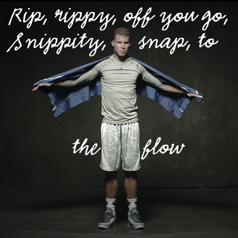 Blake Griffin recites a poem about tearaway pants