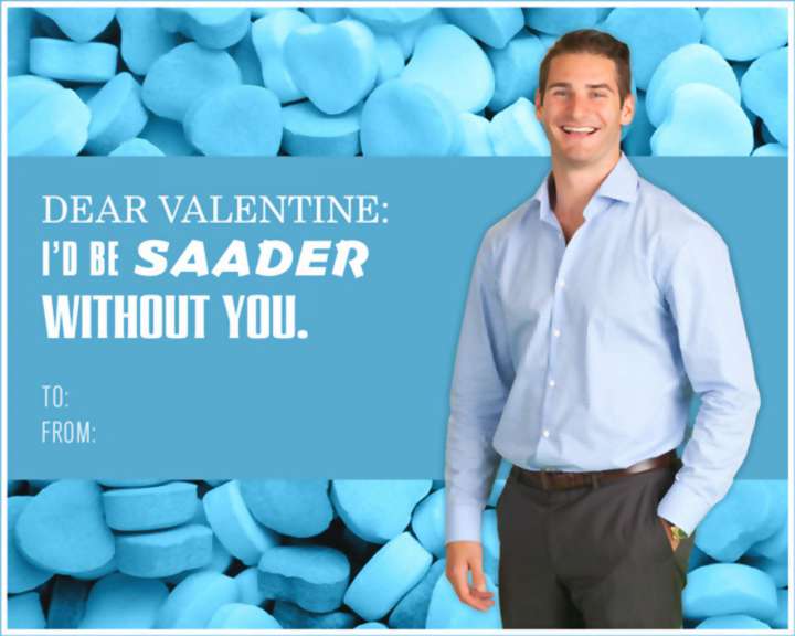 Brandon Saad Valentine's Day card