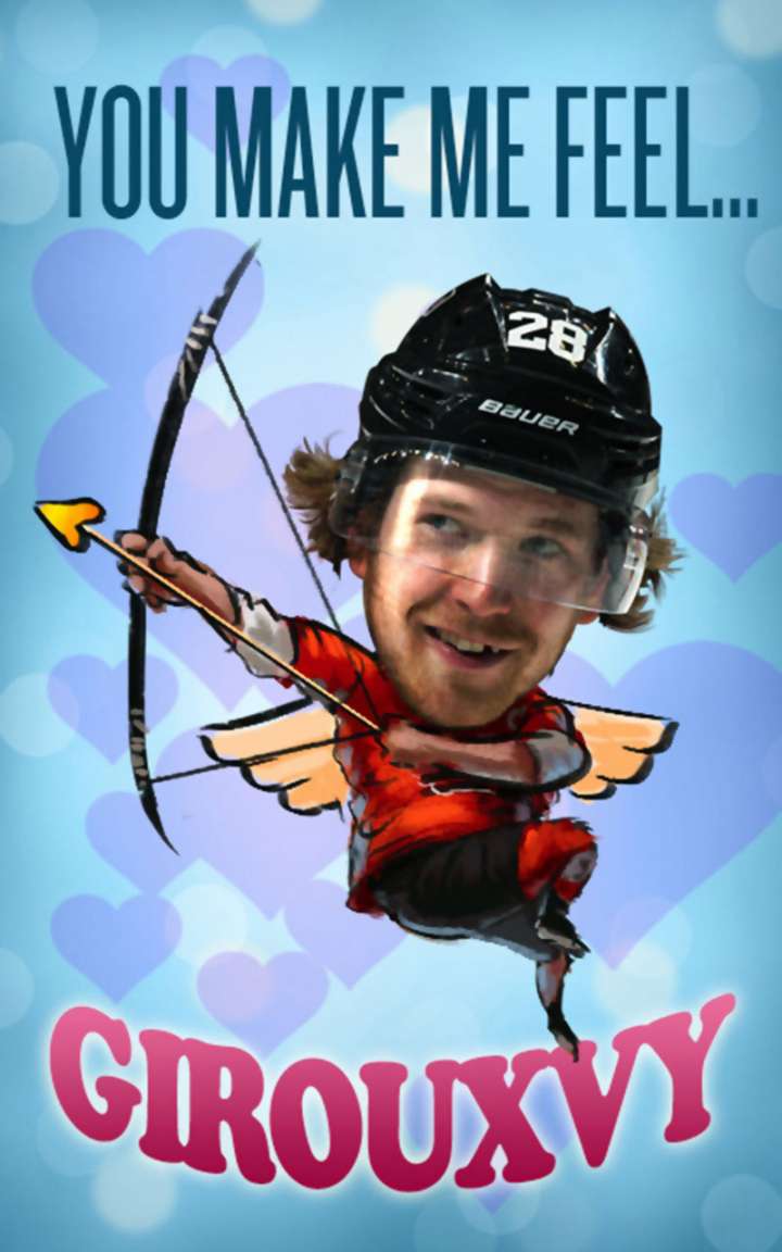 Claude Giroux Valentine's Day card