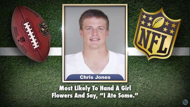 Cowboys' Chris Jones appears on Tonight Show Superlatives