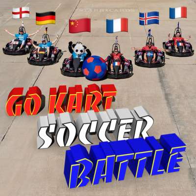 Dude Perfect engages in Go Kart Soccer Battle