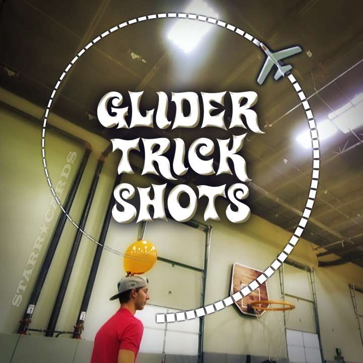 Dude Perfect's "Glider Trick Shots" includes a dangerous looping flight