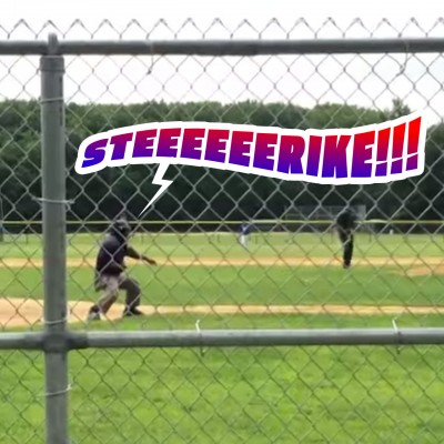 Eddie the Ump adds "Naked Gun" oomph to his strike-three calls