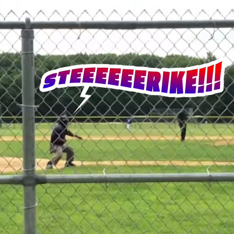 Eddie the Ump adds "Naked Gun" oomph to his strike-three calls