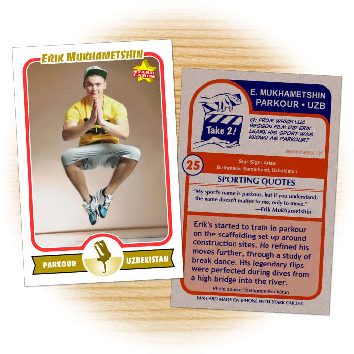 Erik Mukhametshin freerunner fan card