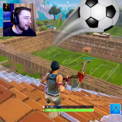 Gamer SXVXN builds epic football (soccer) stadium in Fortnite