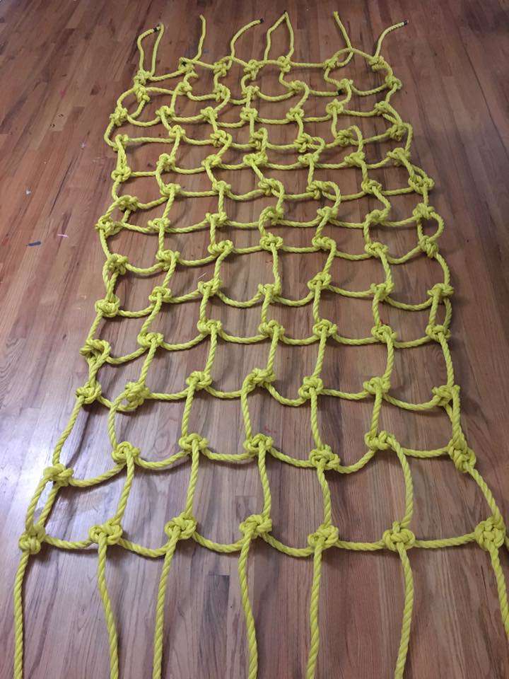 Gavin MacCall builds a Ninja Warrior obstacle course for his daughter: Cargo climb