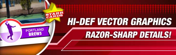 Make your own high-quality basketball card with Starr Cards.