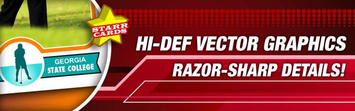 Make your own high-quality golf card with Starr Cards.