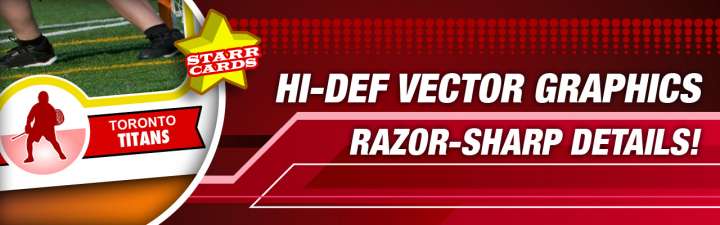 Make your own high-quality lacrosse card with Starr Cards.