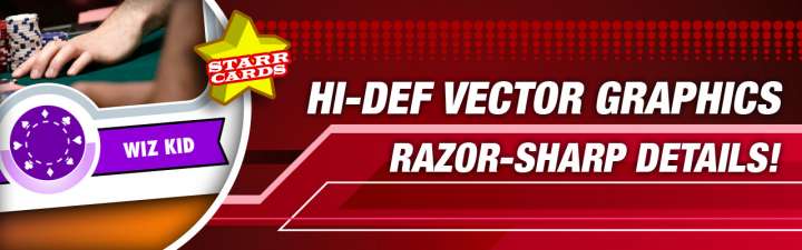 Make your own high-quality poker card with Starr Cards.