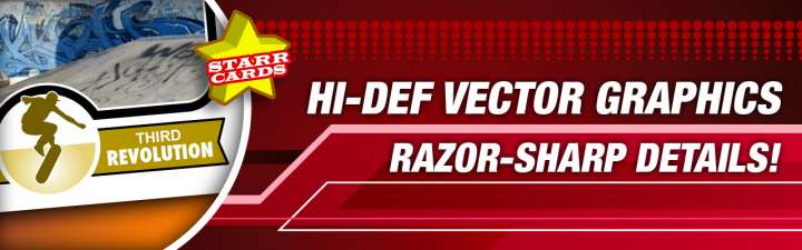 Make your own high-quality skateboarding card with Starr Cards.