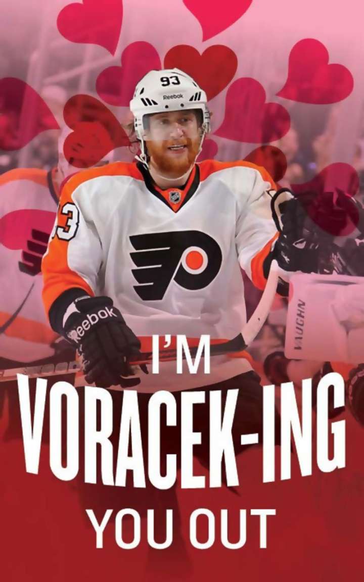 Jakub Voracek Valentine's Day card