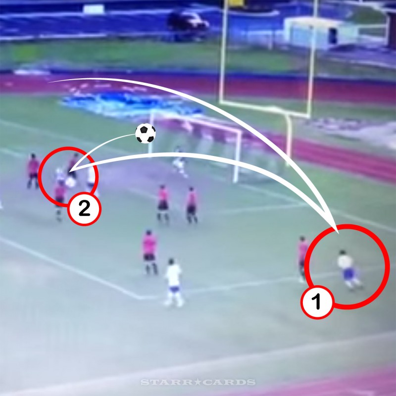 James Island boys soccer team executes double bicycle kick goal