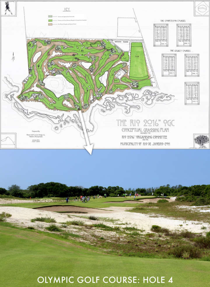 Justin Rose hits ace on 4th hole at Olympic Golf Course in Rio