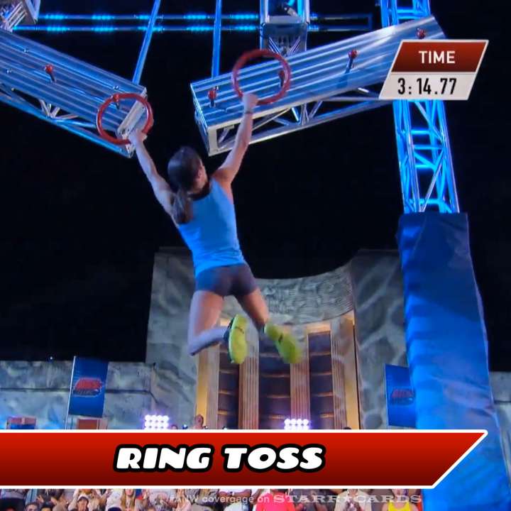Kacy Catanzaro takes on the Ring Toss on American Ninja Warrior.