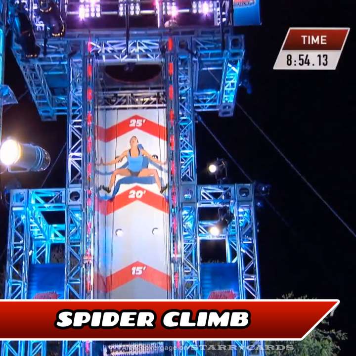 Kacy Catanzaro takes on the Spider Climb on American Ninja Warrior.