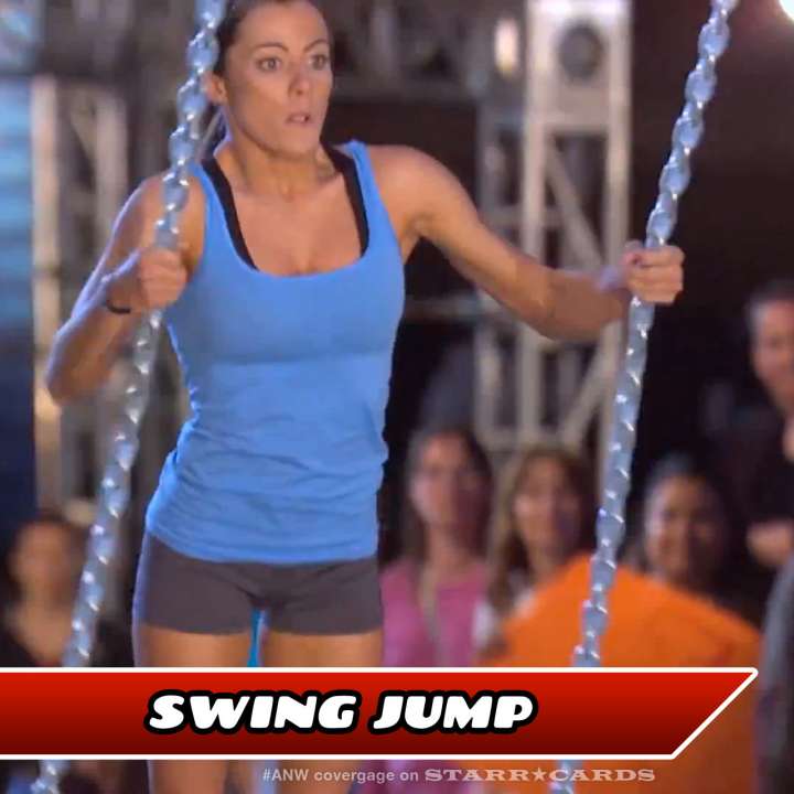 Kacy Catanzaro takes on the Swing Jump on American Ninja Warrior.
