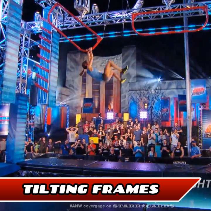 Kacy Catanzaro takes on the Tilting Frames on American Ninja Warrior.