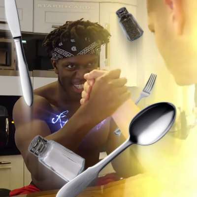 KSI vs Racka in epic arm-wrestling battle