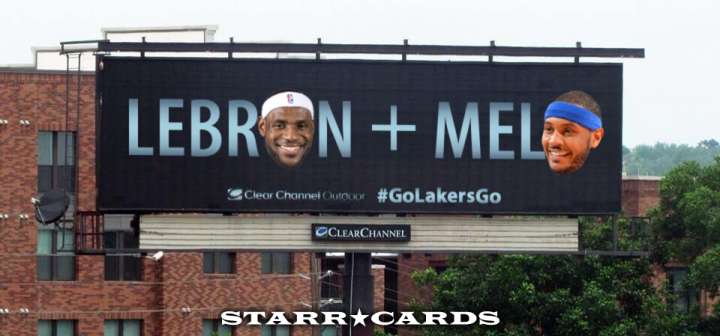 Does LeBron James plus Carmelo Anthony equal Lakers?