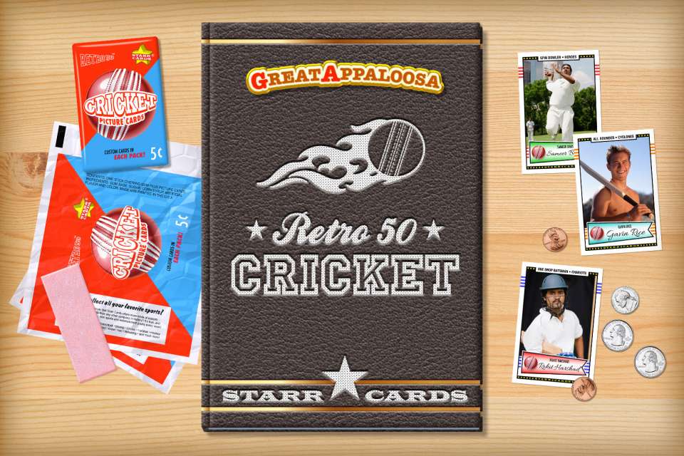 Make your own retro cricket card with Starr Cards.