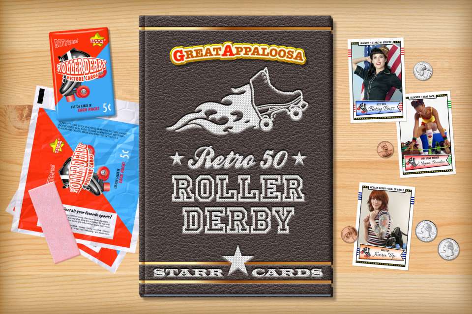 Make your own retro roller derby card with Starr Cards.
