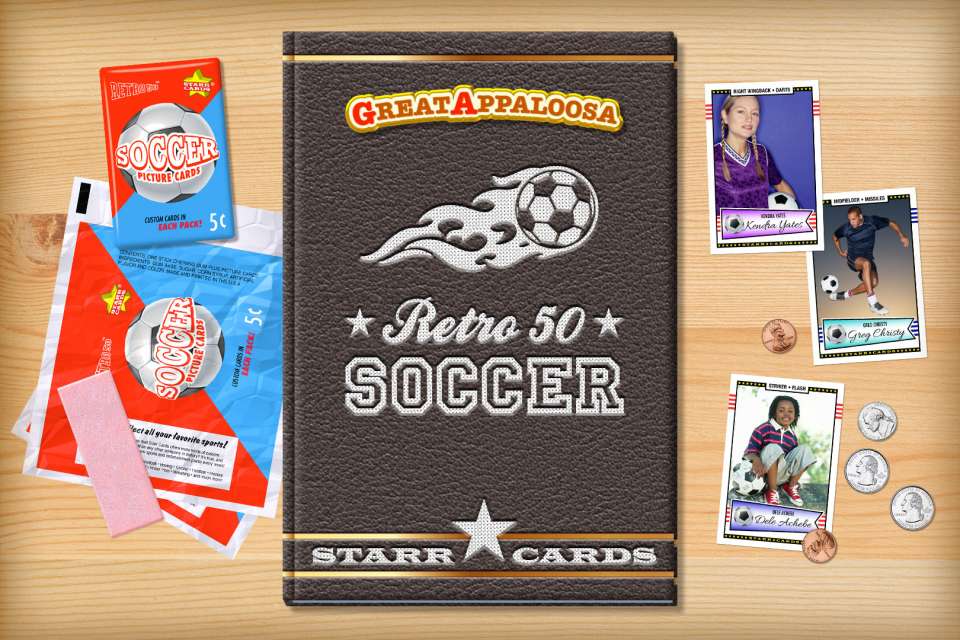 Make your own retro soccer card with Starr Cards.