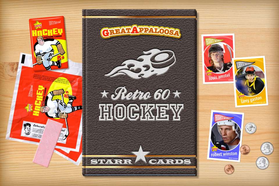 Make your own retro hockey card with Starr Cards.