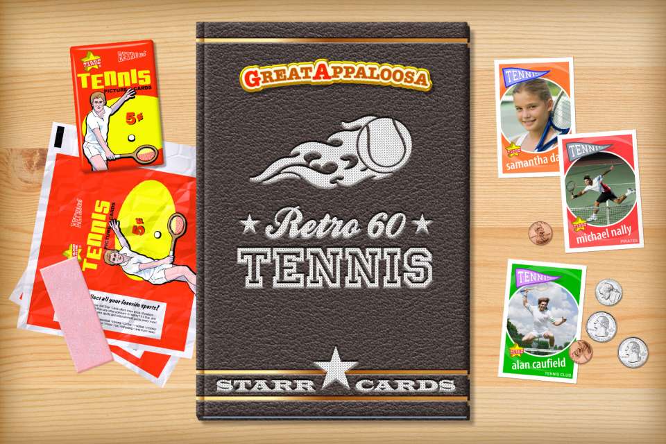 Make your own retro tennis card with Starr Cards.