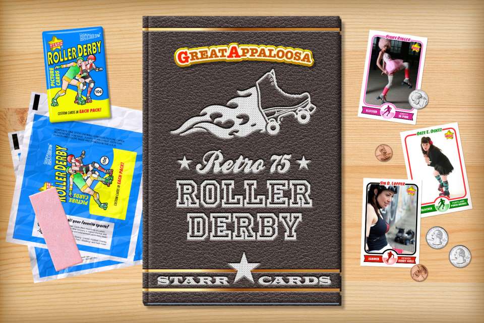 Make your own retro roller derby card with Starr Cards.