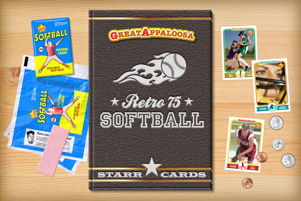 Make your own retro softball card with Starr Cards.