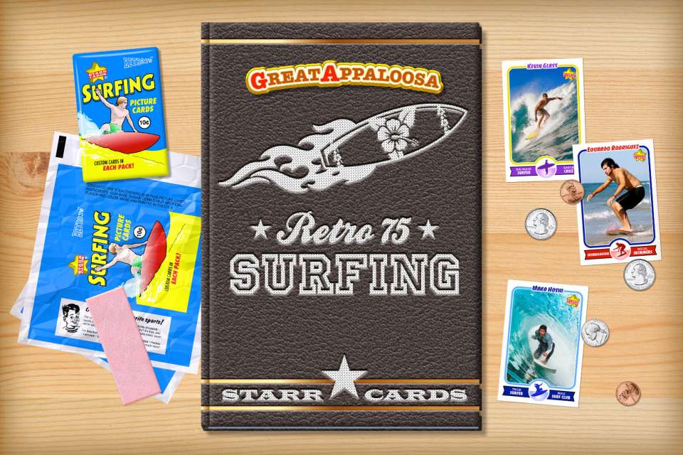 Make your own retro surfing card with Starr Cards.
