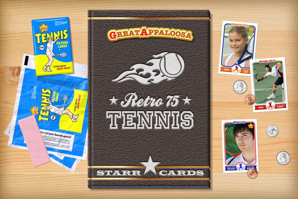 Make your own retro tennis card with Starr Cards.