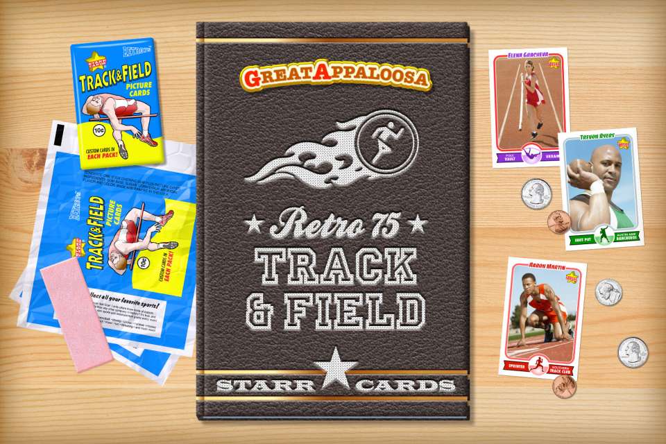 Make your own vintage track and field card with Starr Cards.