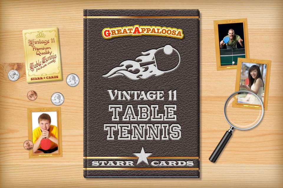 Make your own vintage table tennis card with Starr Cards.