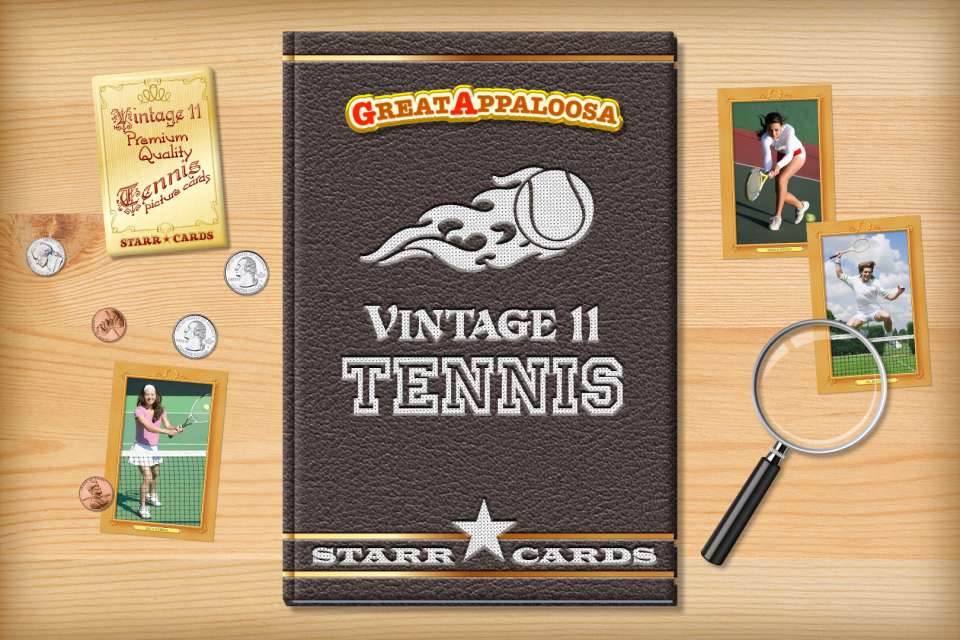 Make your own vintage tennis card with Starr Cards.