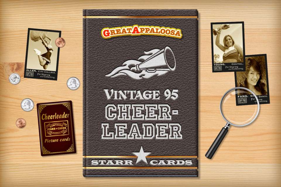 Make your own vintage cheerleader card with Starr Cards.