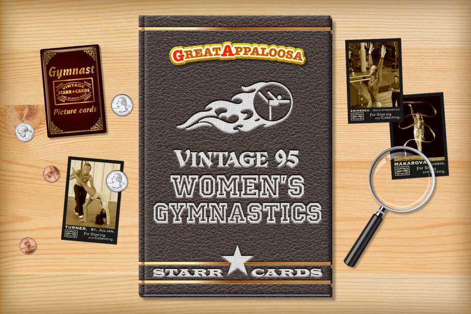 Make your own vintage gymnastics card with Starr Cards.