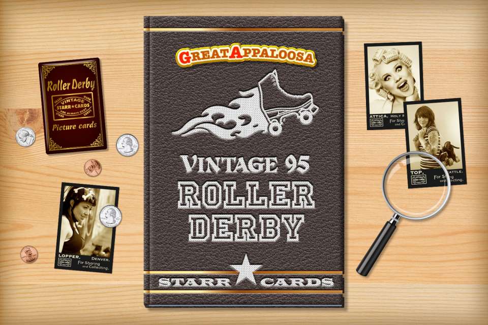 Make your own vintage roller derby card with Starr Cards.